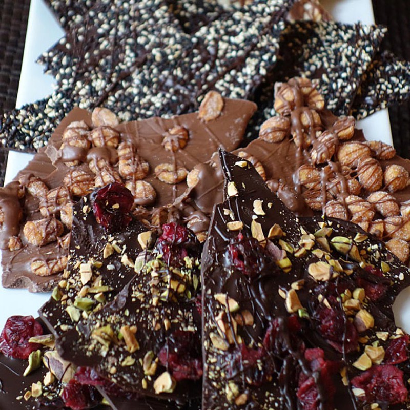 Tempered Chocolate Bark (+ how to temper)